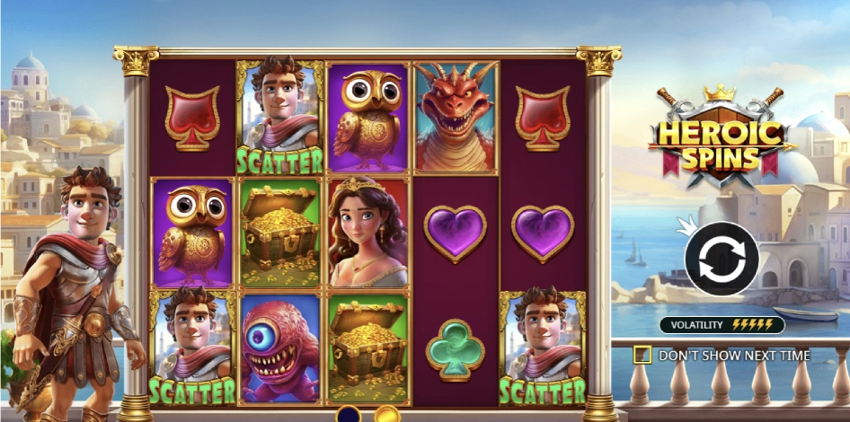 Jogar Heroic Spins na Pagbet Casino